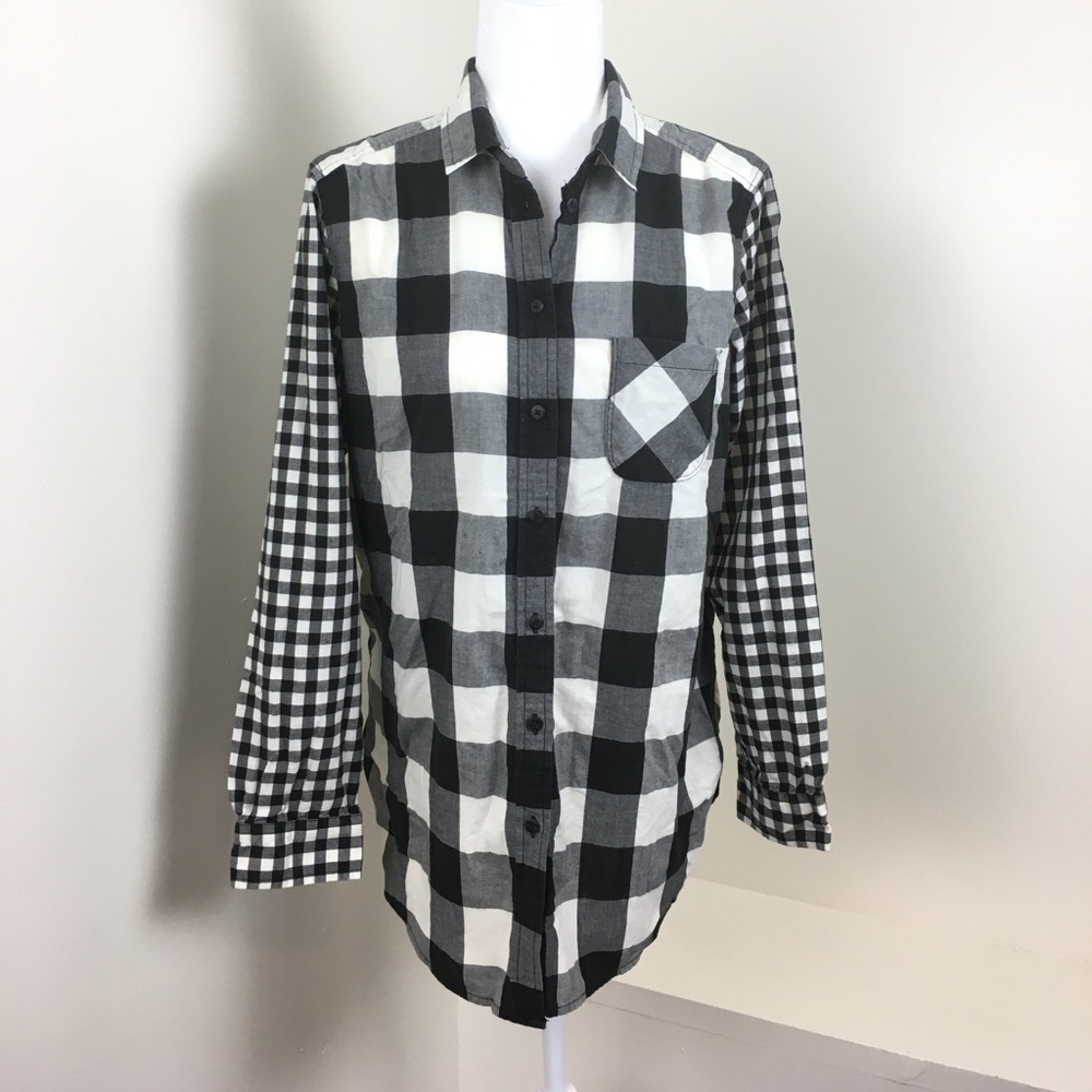 🛍American Eagle Buffalo Check Jegging Shirt - Picture 2 of 4